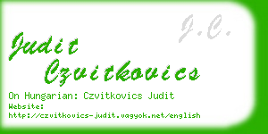 judit czvitkovics business card